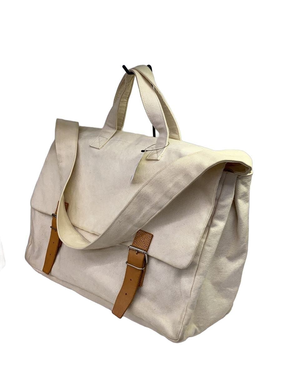 COMME des GARCONS shoulder bag cotton WHT plain GR-K201 2