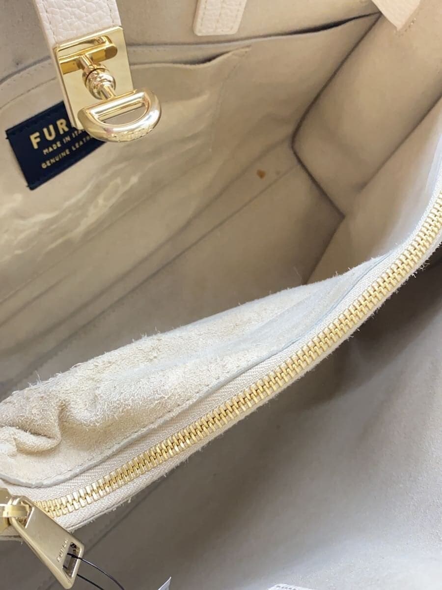 FURLA handbag leather CRM 285831 6