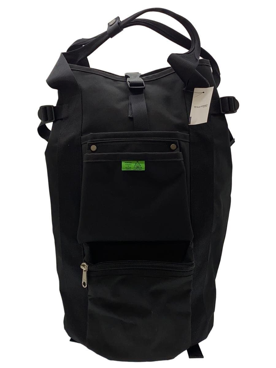 PORTER backpack nylon black plain
