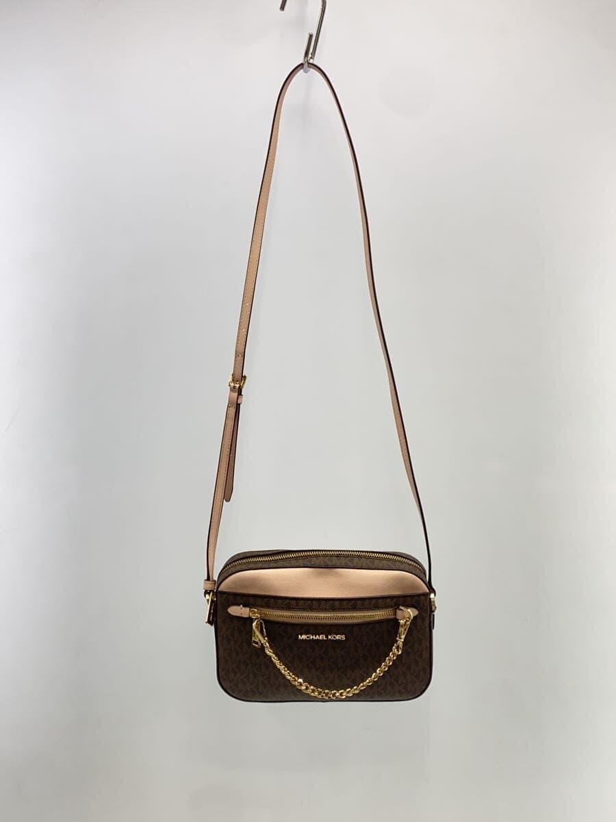 MICHAEL KORS shoulder bag -- BRW all-over pattern 35S1GTTC9B