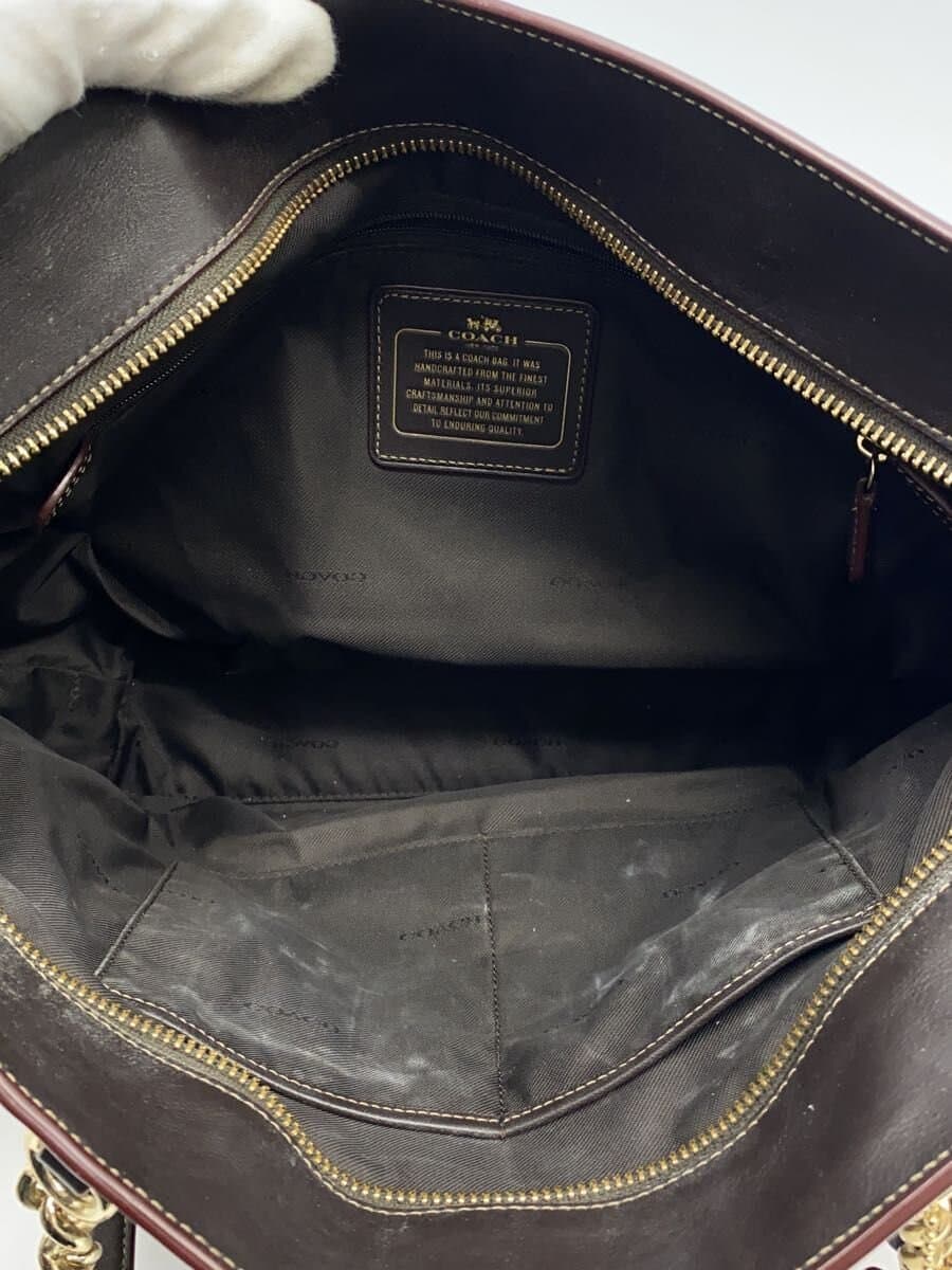 COACH tote bag canvas BEG all-over pattern 6