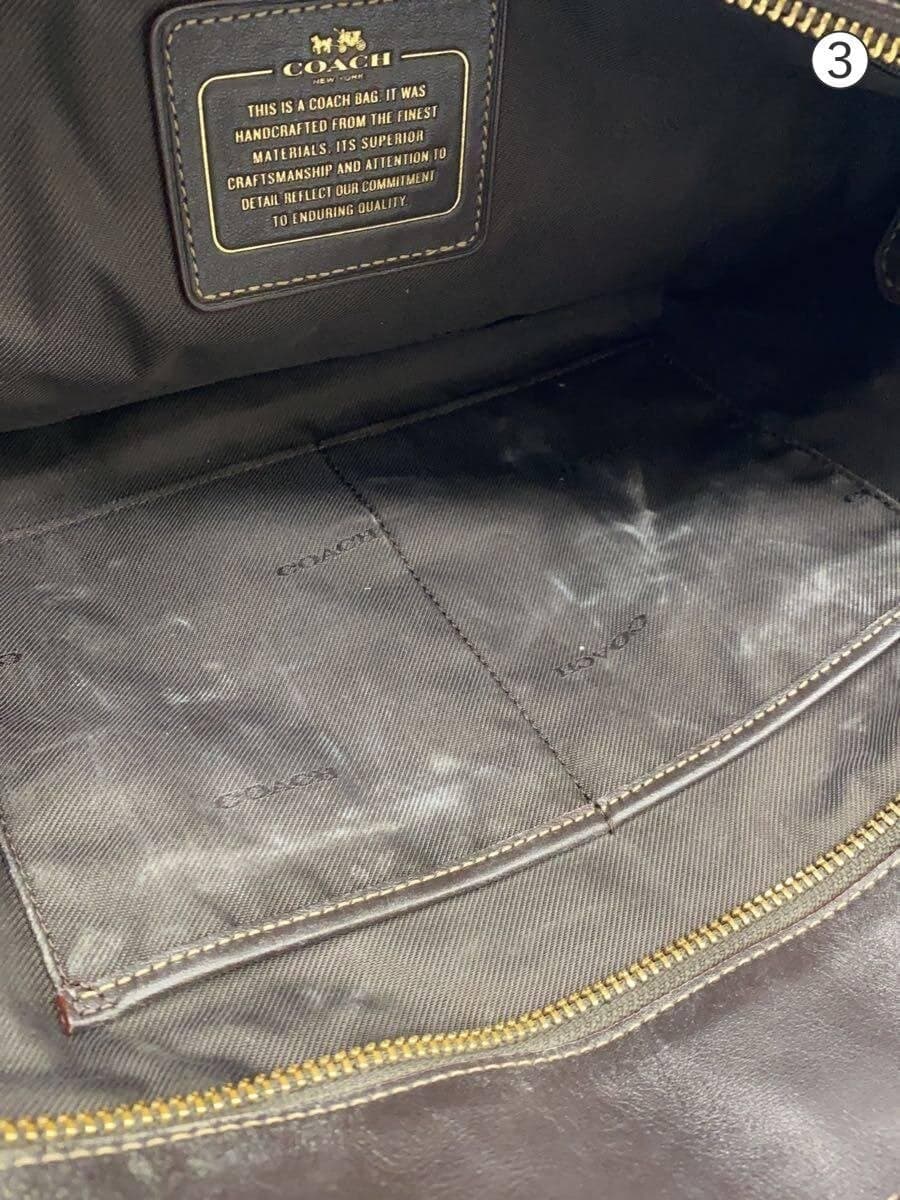 COACH tote bag canvas BEG all-over pattern 9