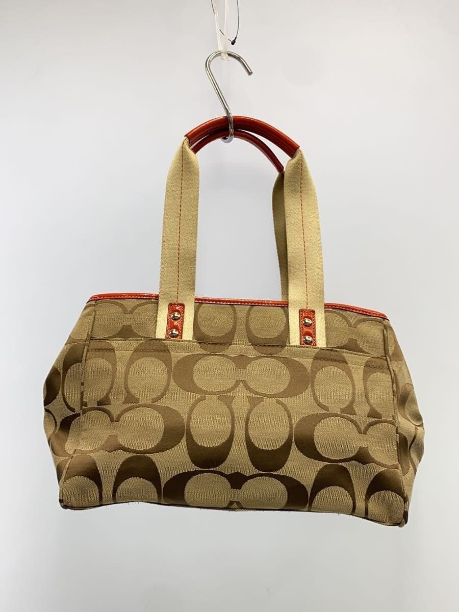 COACH Shoulder Bag Signature -- BEG All-over Pattern F14878 3