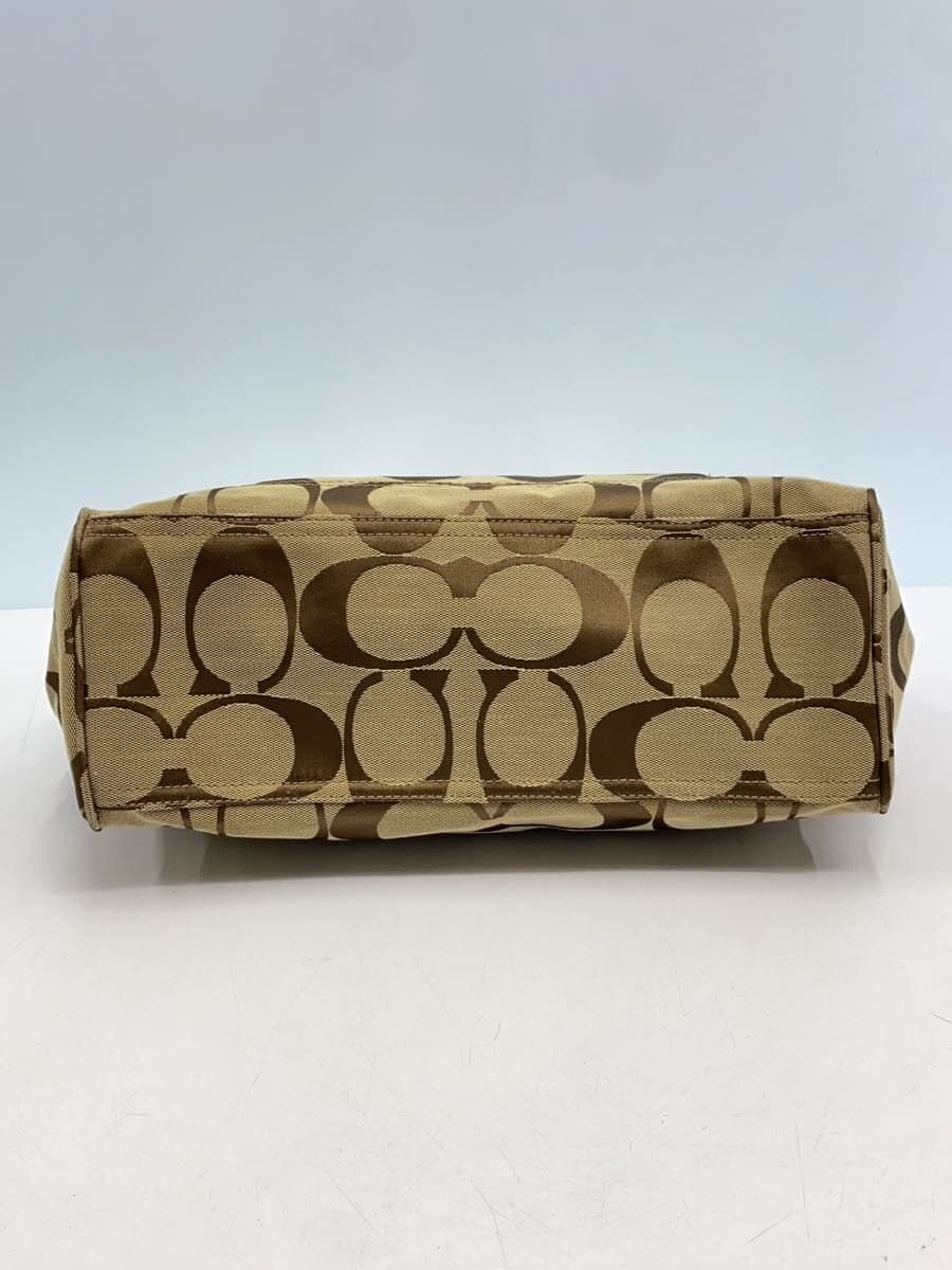 COACH Shoulder Bag Signature -- BEG All-over Pattern F14878 4