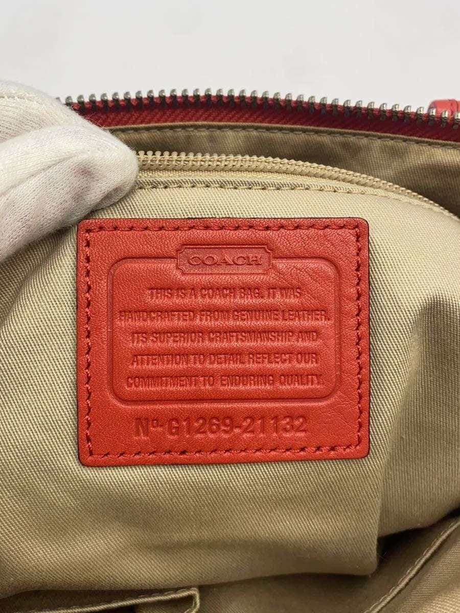 COACH Tote Bag Legacy Molly Leather RED 21132 5