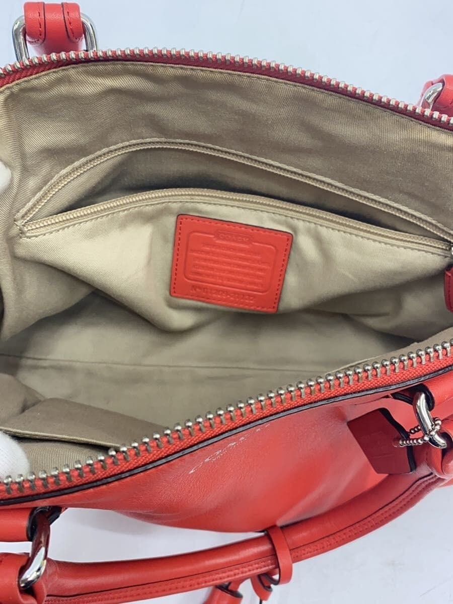 COACH Tote Bag Legacy Molly Leather RED 21132 6