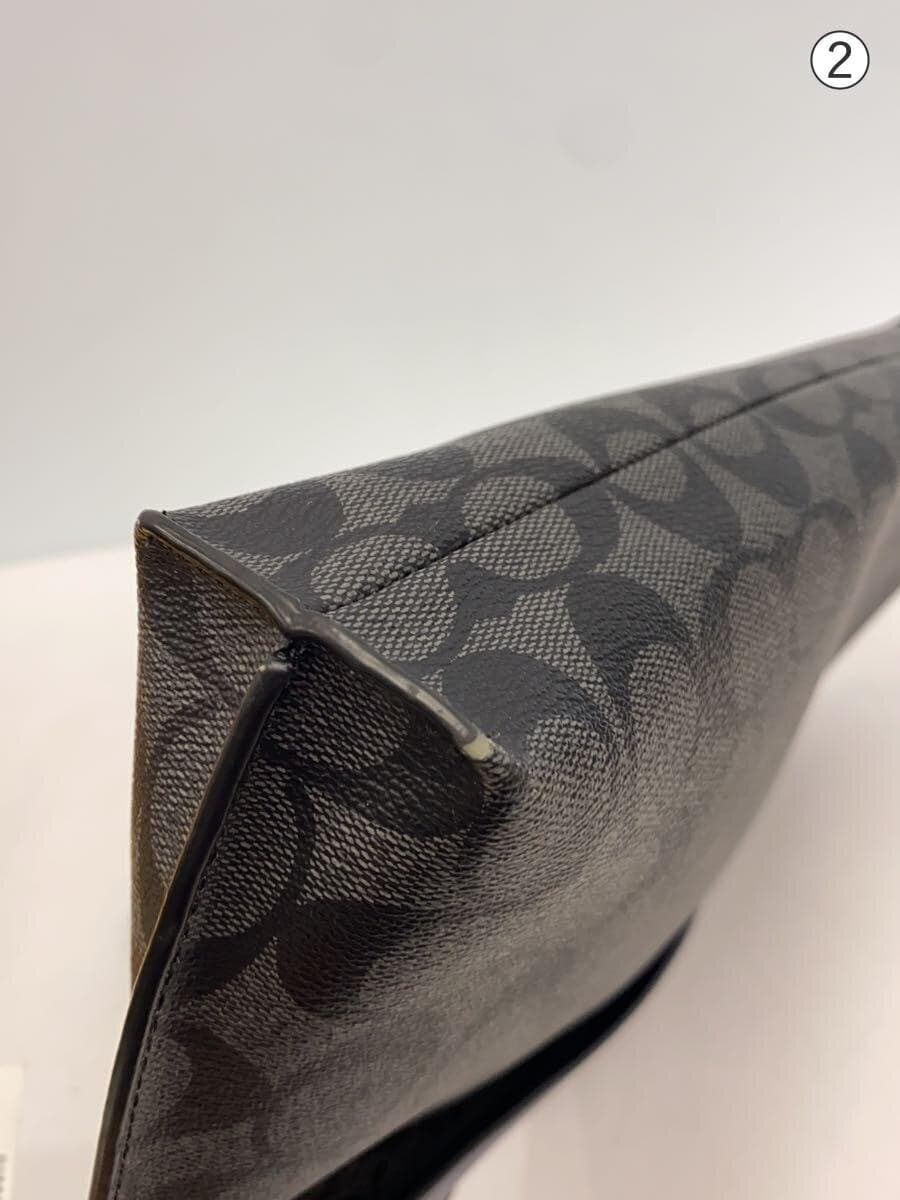 COACH bag leather GRY all-over pattern F79877 8