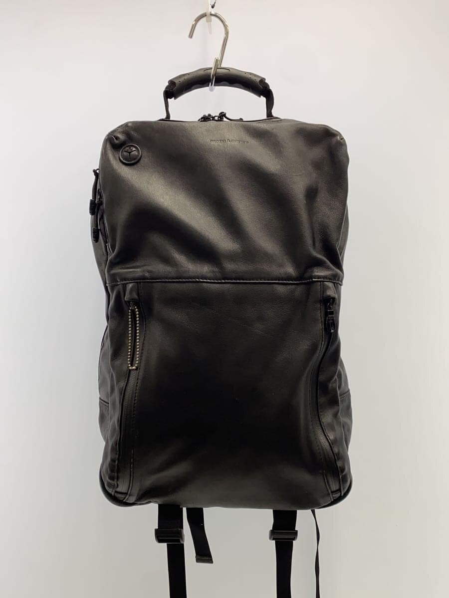BROSKI AND SUPPLY Backpack Cowhide BLK Solid Color BBOM-330-3