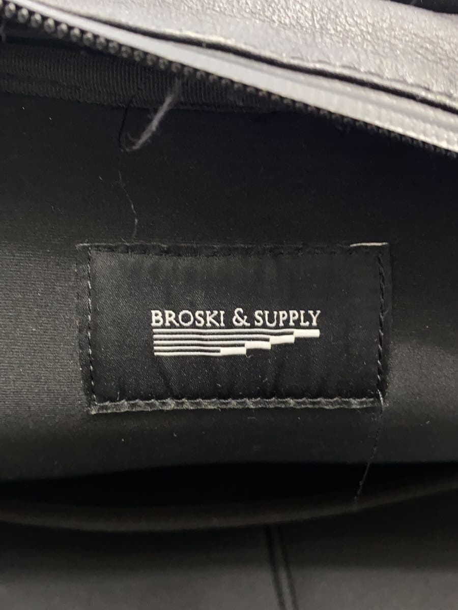 BROSKI AND SUPPLY Backpack Cowhide BLK Solid Color BBOM-330-3 5