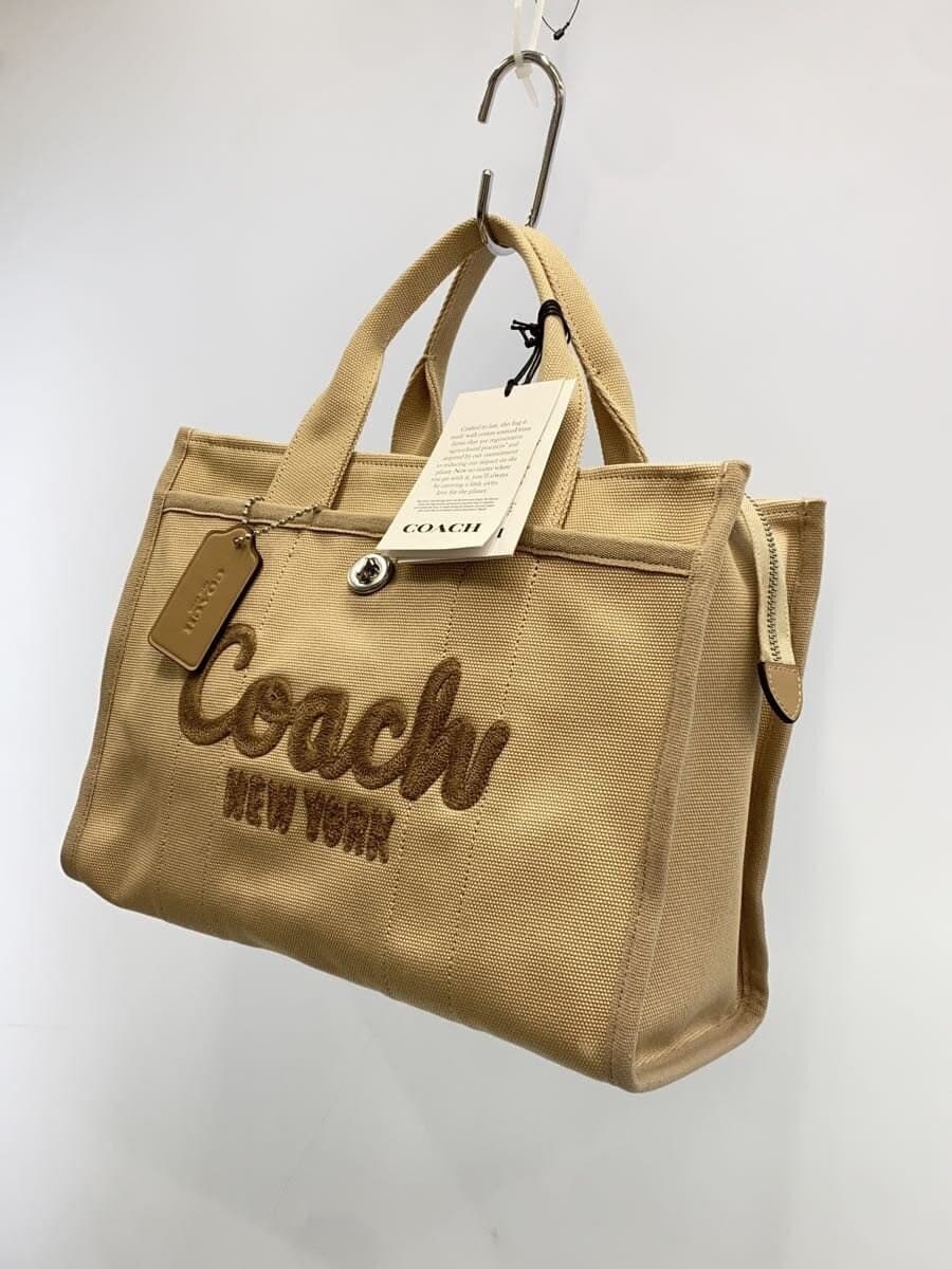 COACH Cargo Tote Canvas BEG CP158 2