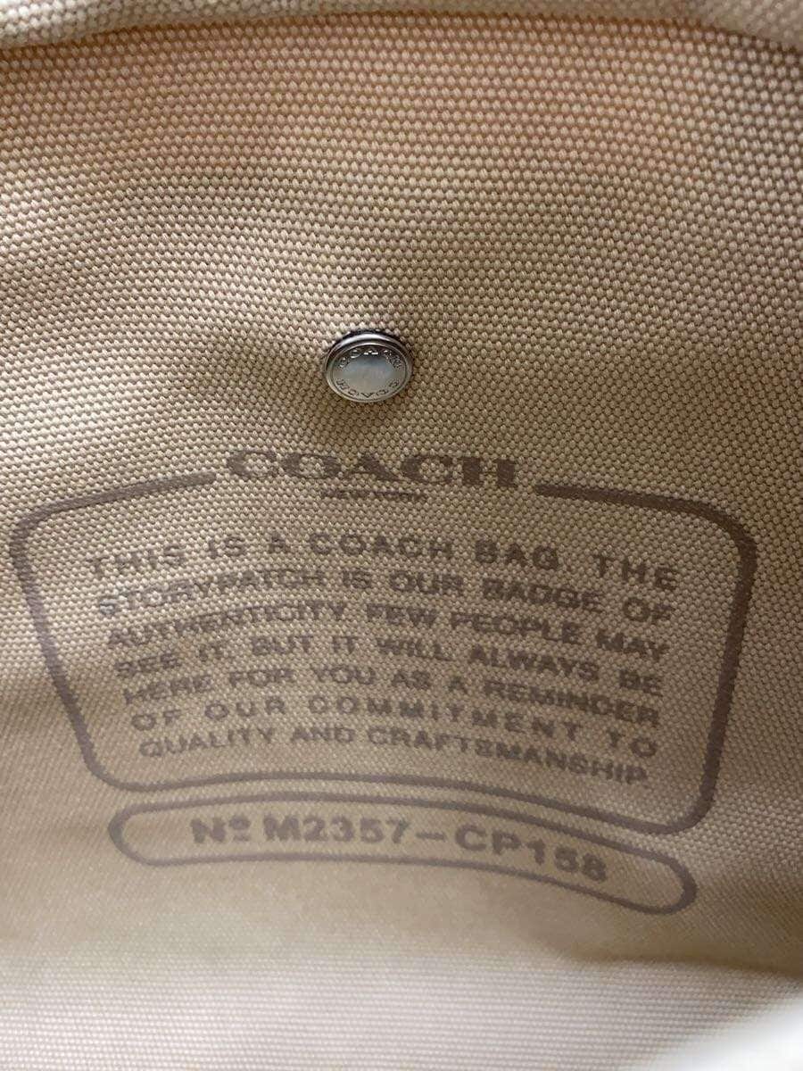 COACH Cargo Tote Canvas BEG CP158 5