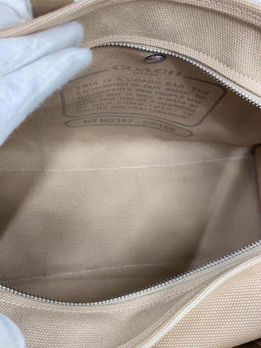 COACH Cargo Tote Canvas BEG CP158 6