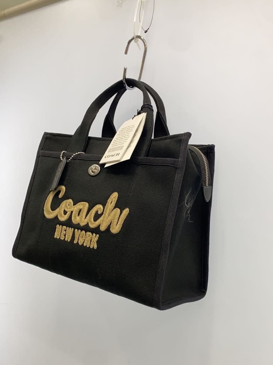 COACH Cargo Tote Canvas BLK CP158 2