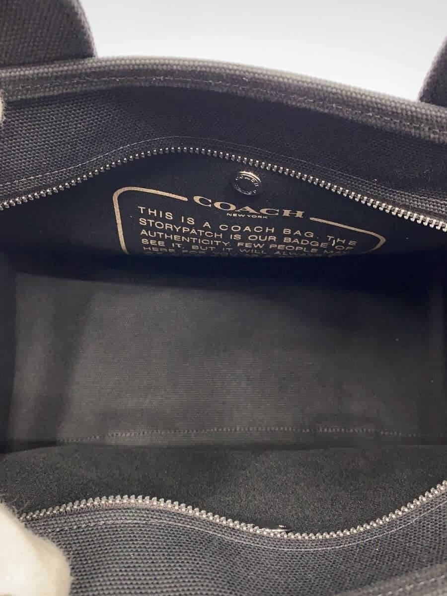 COACH Cargo Tote Canvas BLK CP158 6