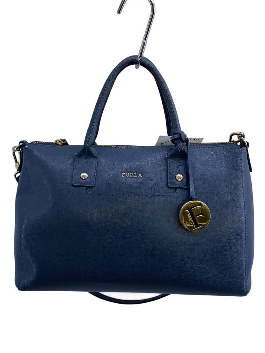 FURLA bag leather navy