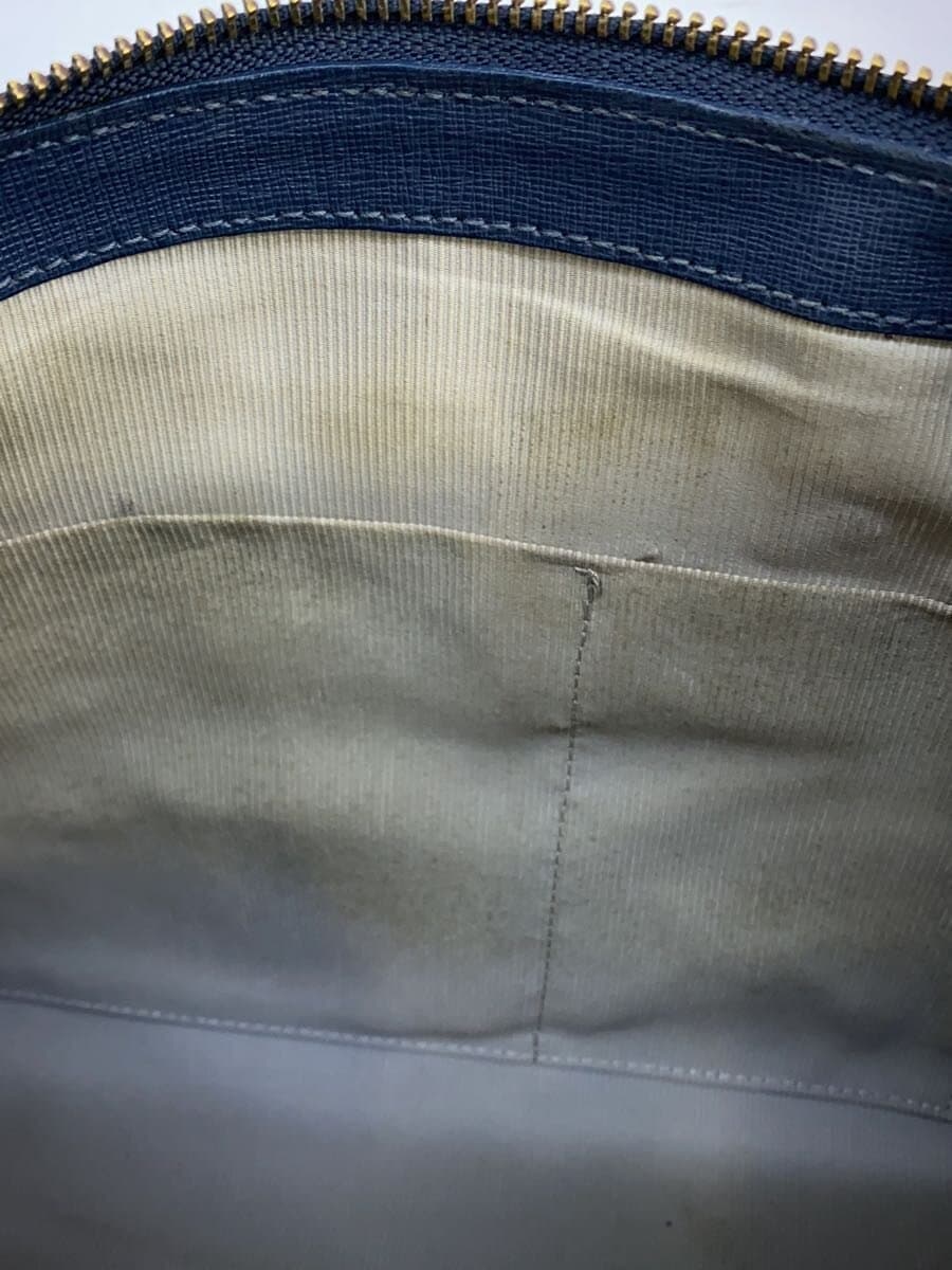 FURLA bag leather navy 7