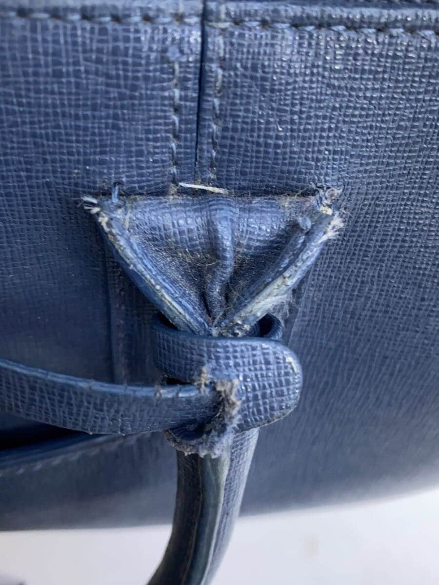 FURLA bag leather navy 8