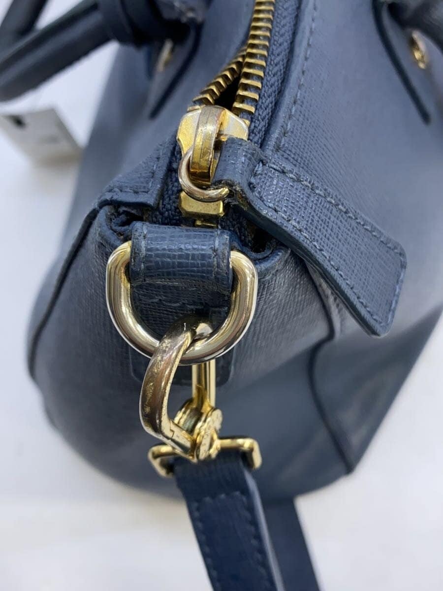 FURLA bag leather navy 9
