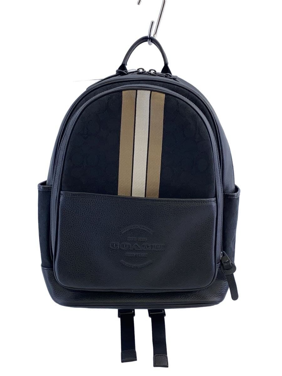 COACH Backpack Leather BLK H2121-C5389