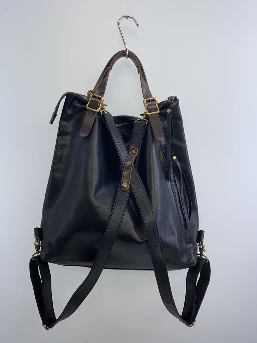 kissora Backpack Leather BLK 3