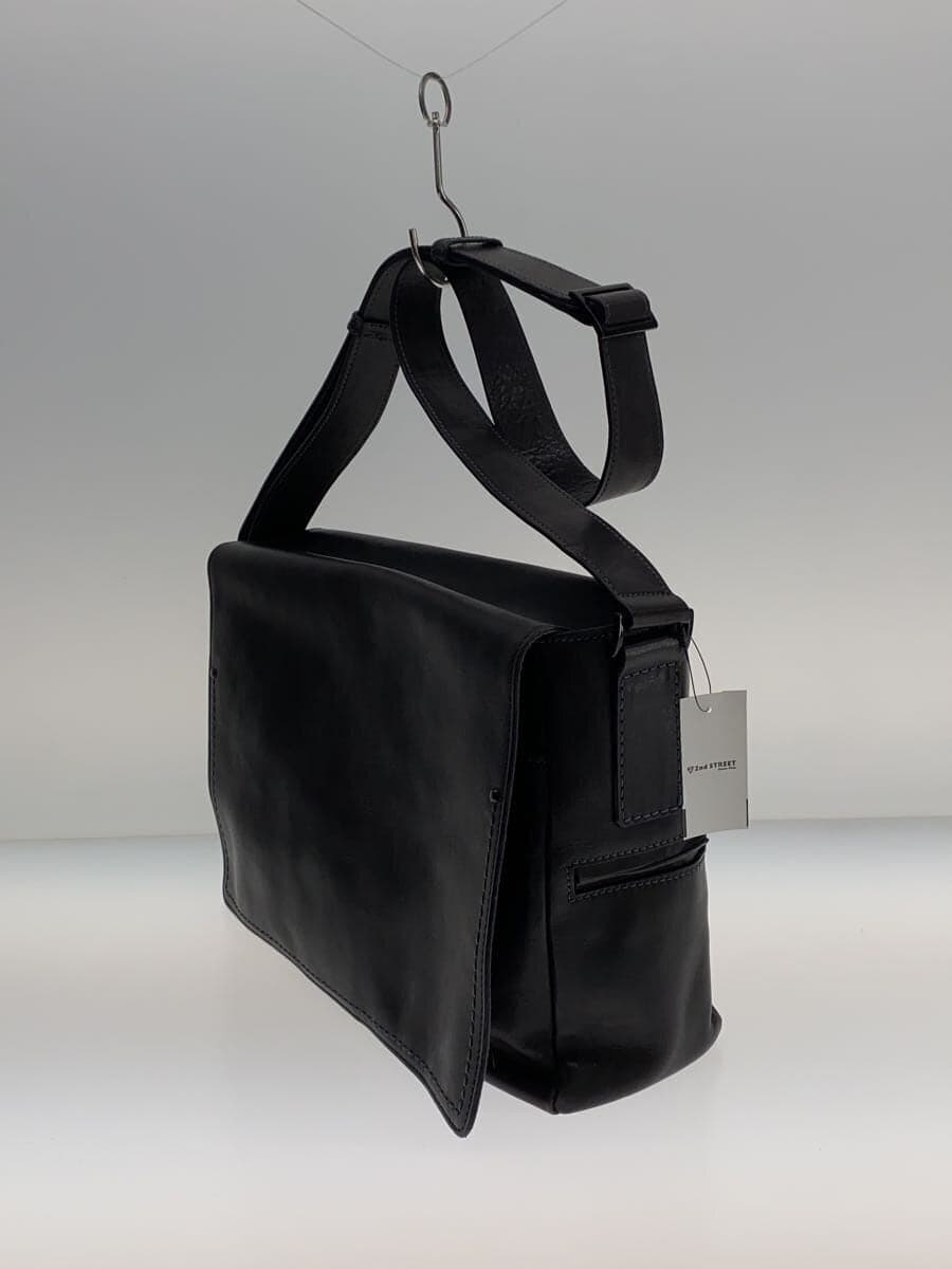 Tsuchiya Kaban Shoulder Bag Leather NVY 2