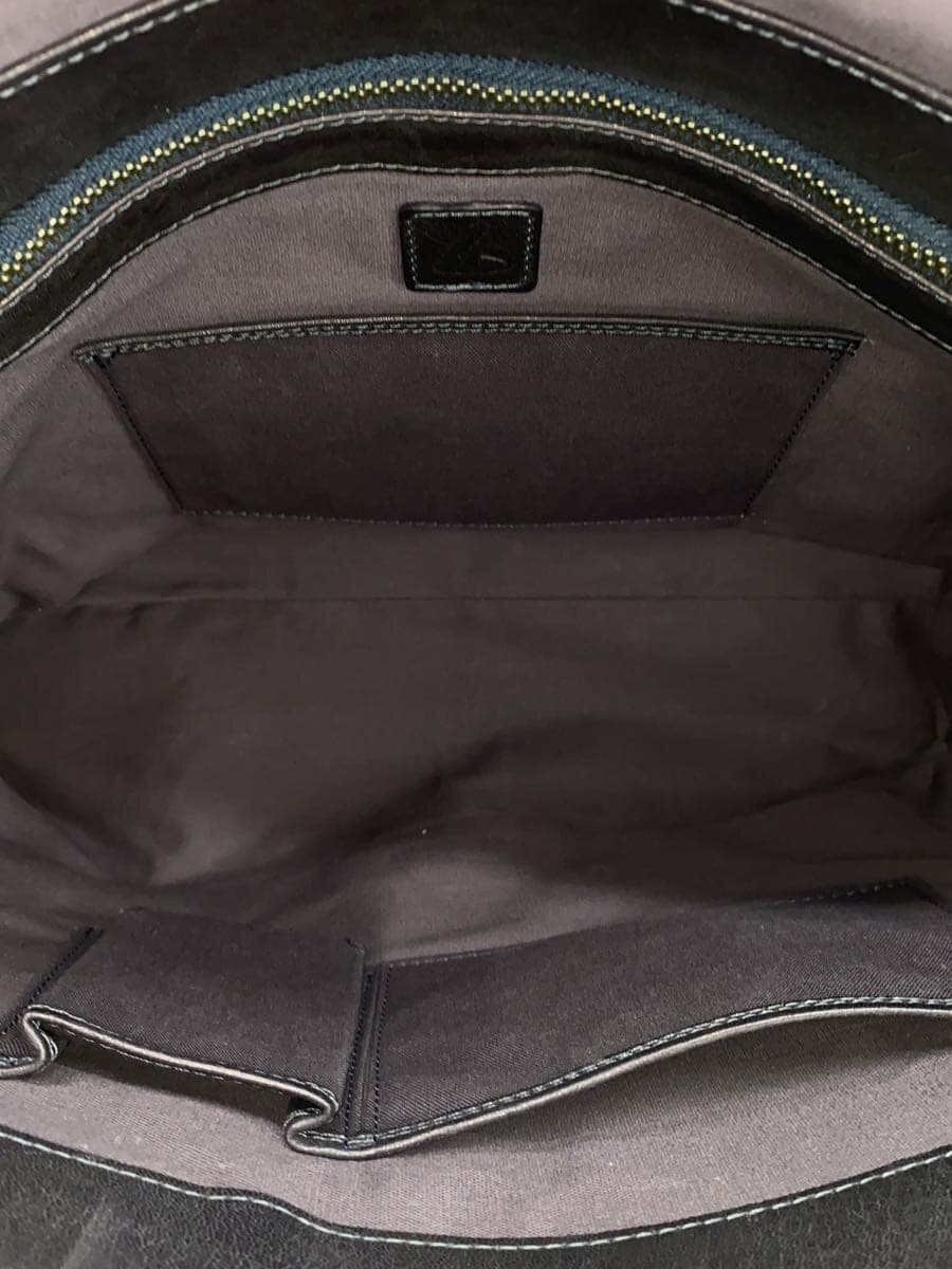 Tsuchiya Kaban Shoulder Bag Leather NVY 6