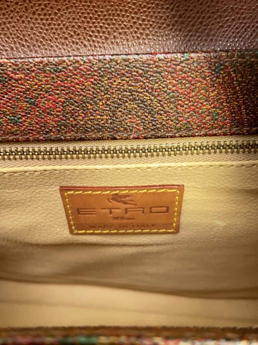 ETRO Handbag PVC BRW Paisley 5