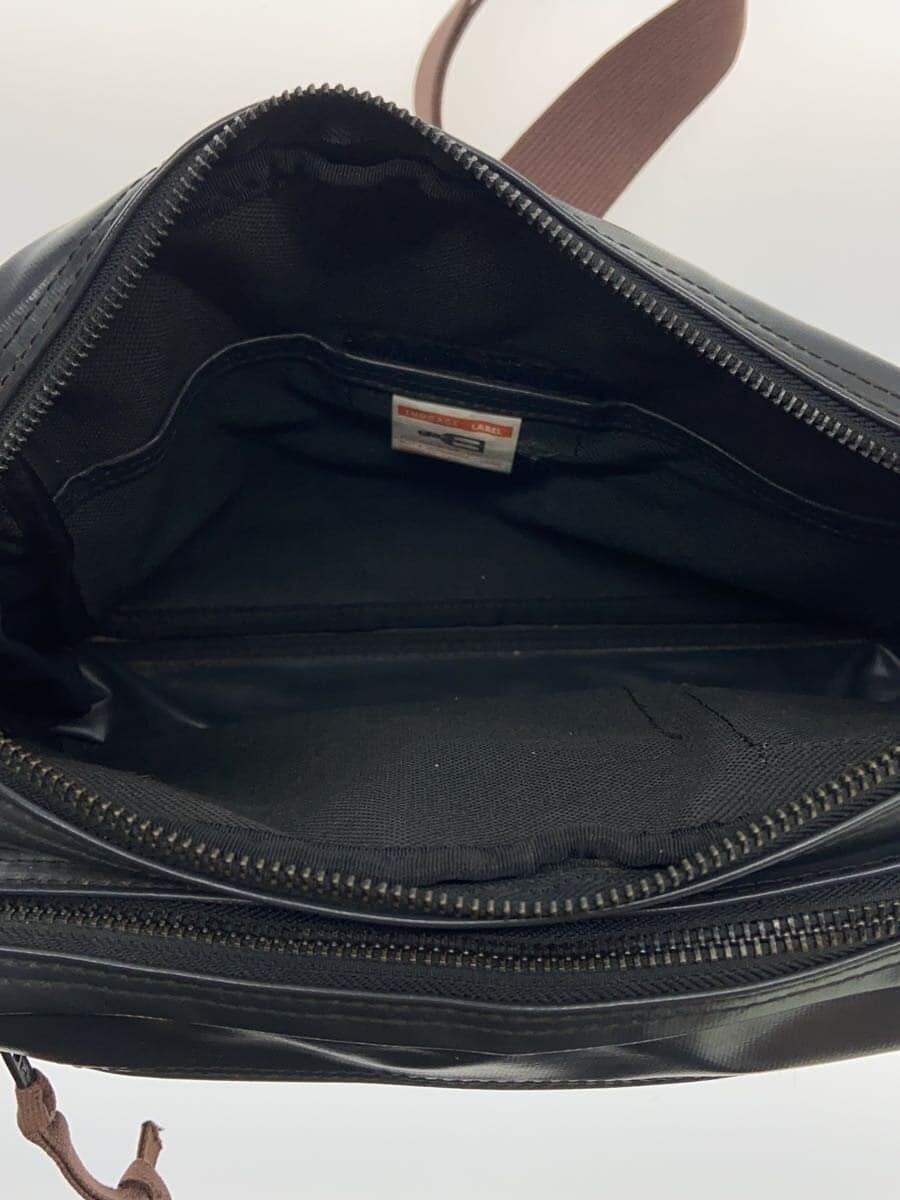 LUGGAGE LABEL Shoulder Bag PVC BLK 6