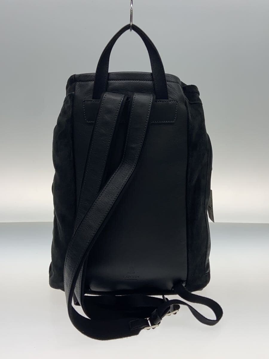 LANVIN COLLECTION Backpack Suede BLK 3