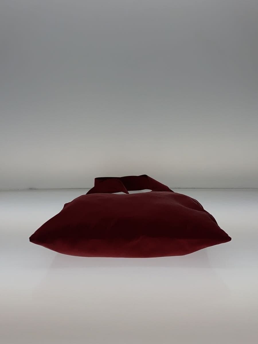 PRADA Shoulder Bag Nylon RED Solid Shoulder Part With Stain 4
