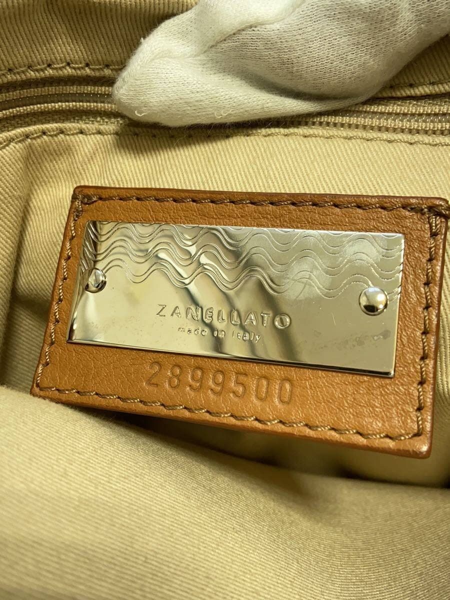 ZANELLATO Bag Leather NVY All Over Pattern Wave Pattern 5