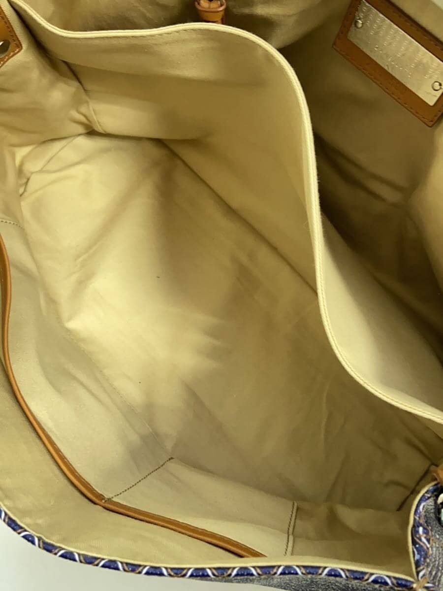 ZANELLATO Bag Leather NVY All Over Pattern Wave Pattern 6