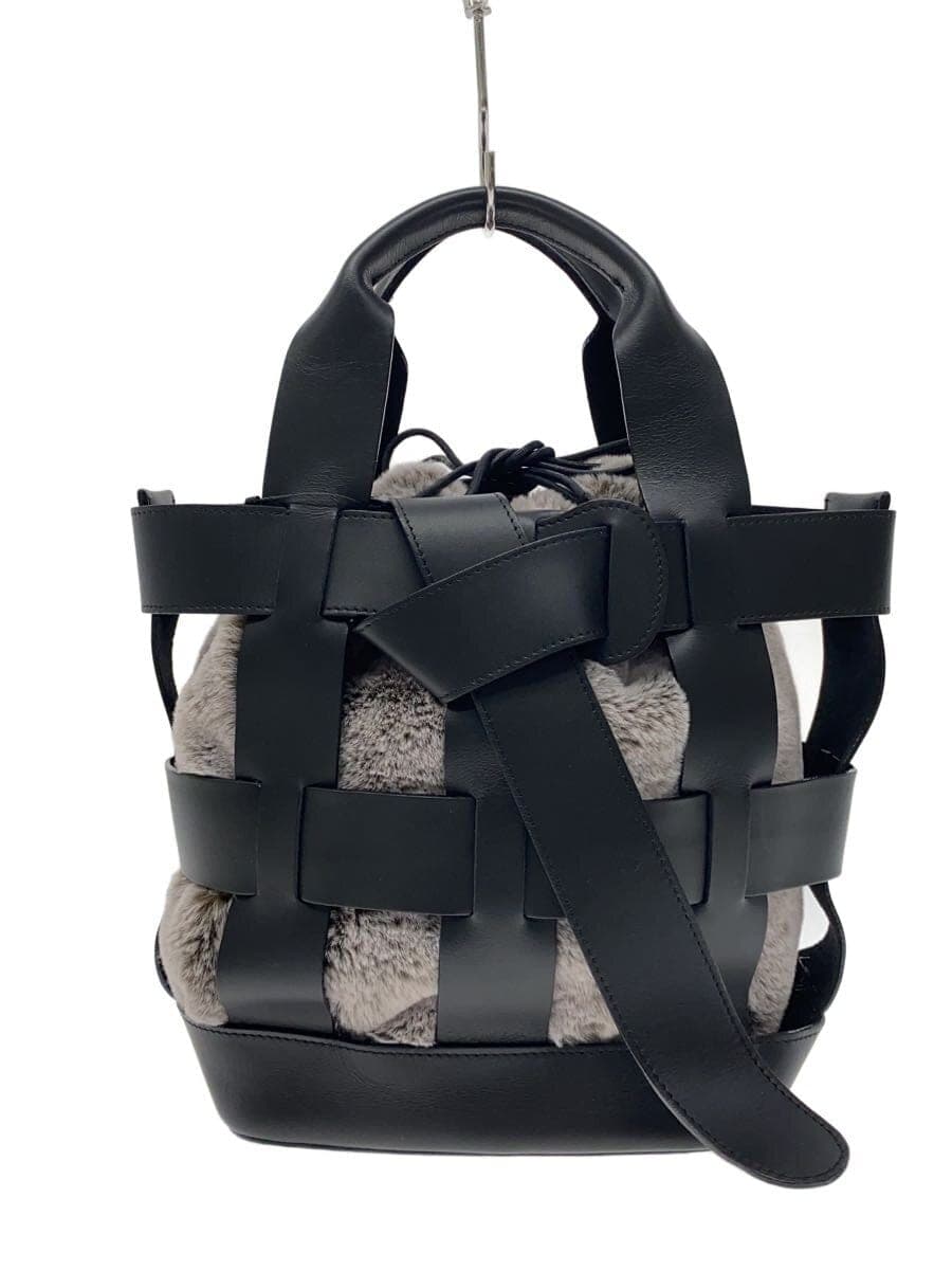 VIOLAd’ORO Tote Bag Leather GRY