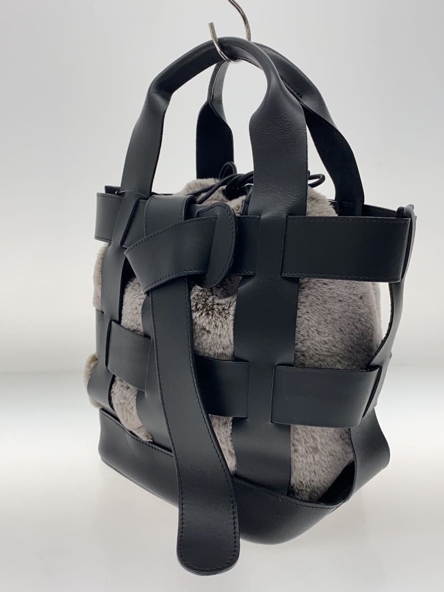 VIOLAd’ORO Tote Bag Leather GRY 2