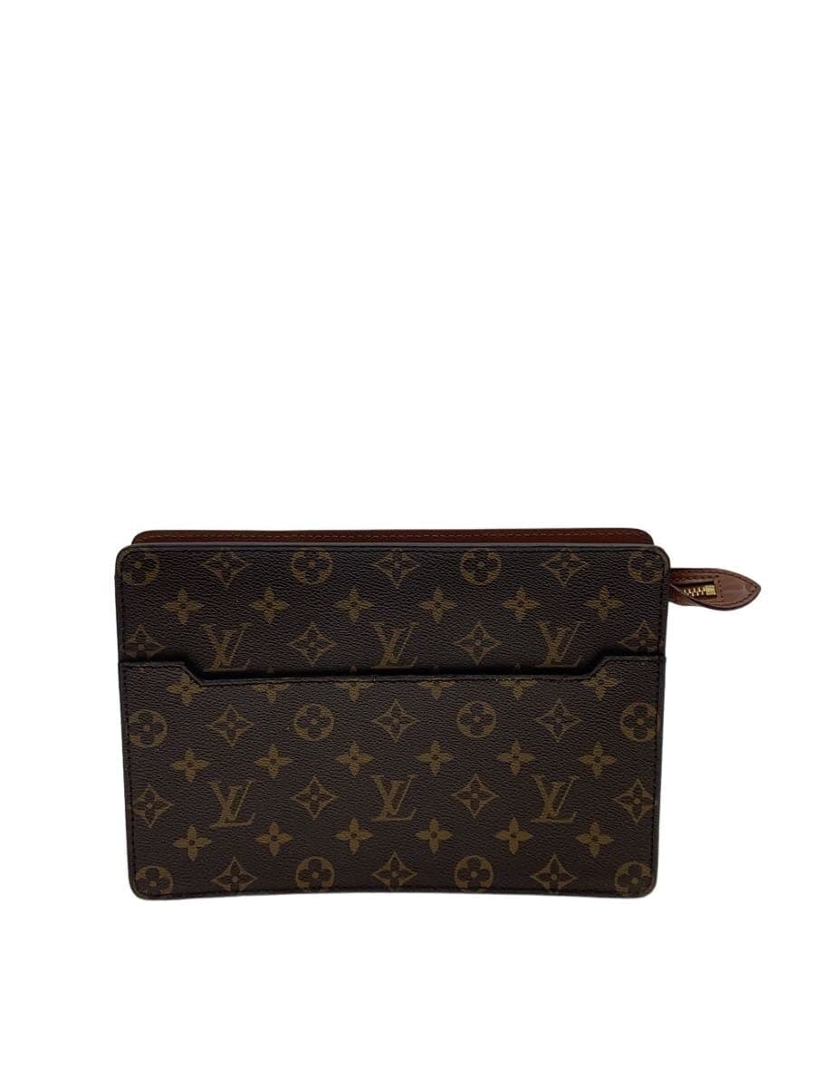 LOUIS VUITTON Pochette Homme Monogram Canvas PVC BRW M51795
