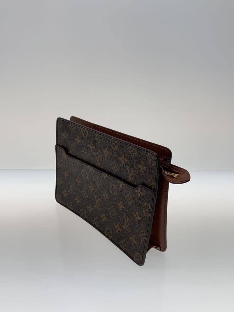 LOUIS VUITTON Pochette Homme Monogram Canvas PVC BRW M51795 2