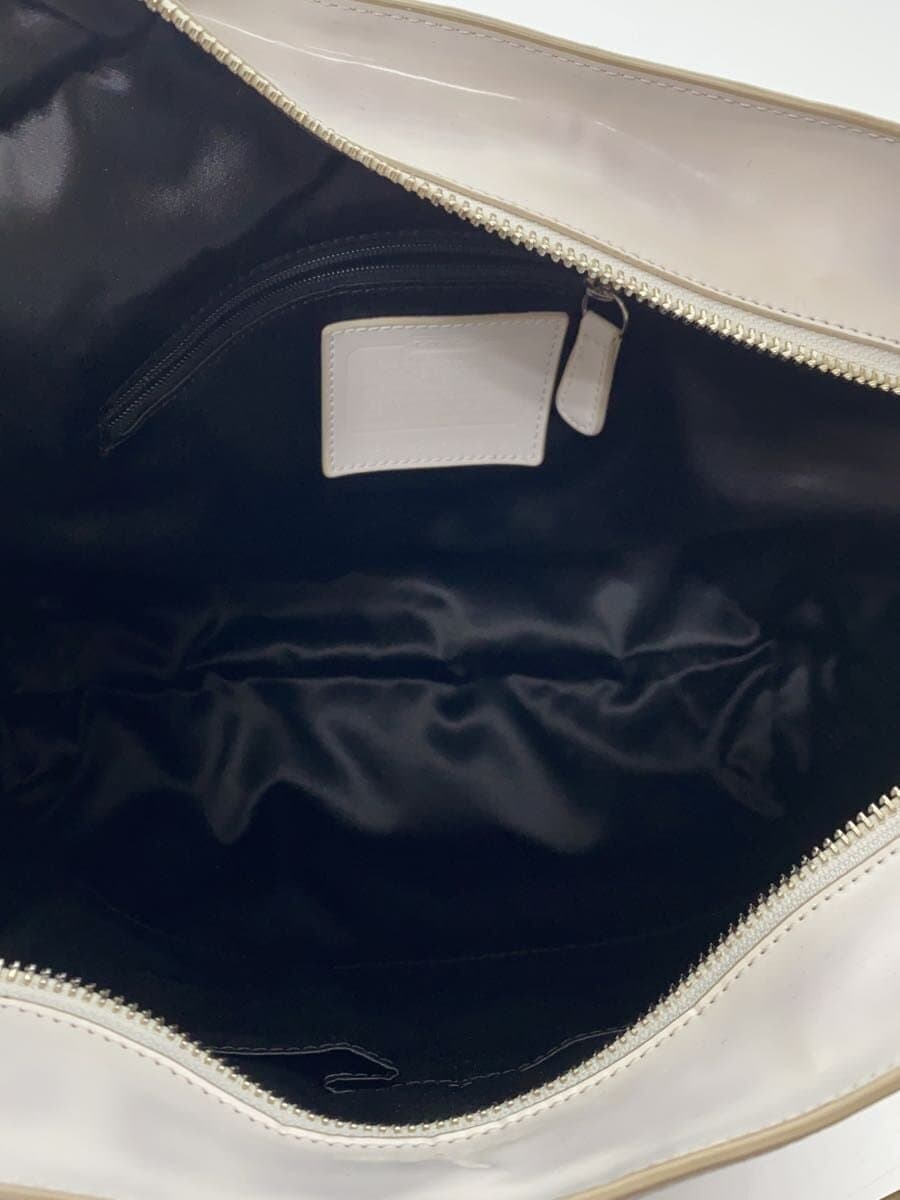 COACH Tote Bag PVC WHT Border Stripe 30512 6