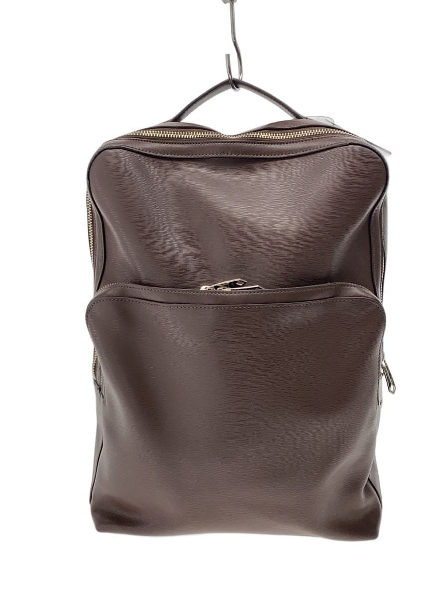 Paul Smith Backpack Leather BRW Solid