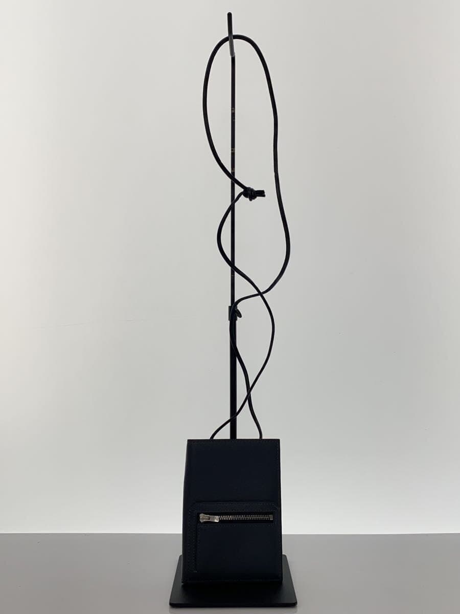 L’arcobaleno Smart W Shoulder Wallet Shoulder Bag Leather GRY PK Solid 4