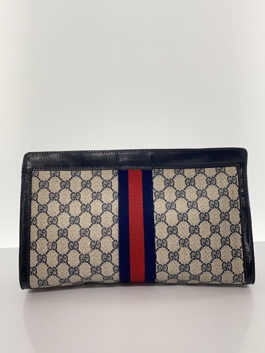 GUCCI Second Bag PVC NVY All Over Pattern 3