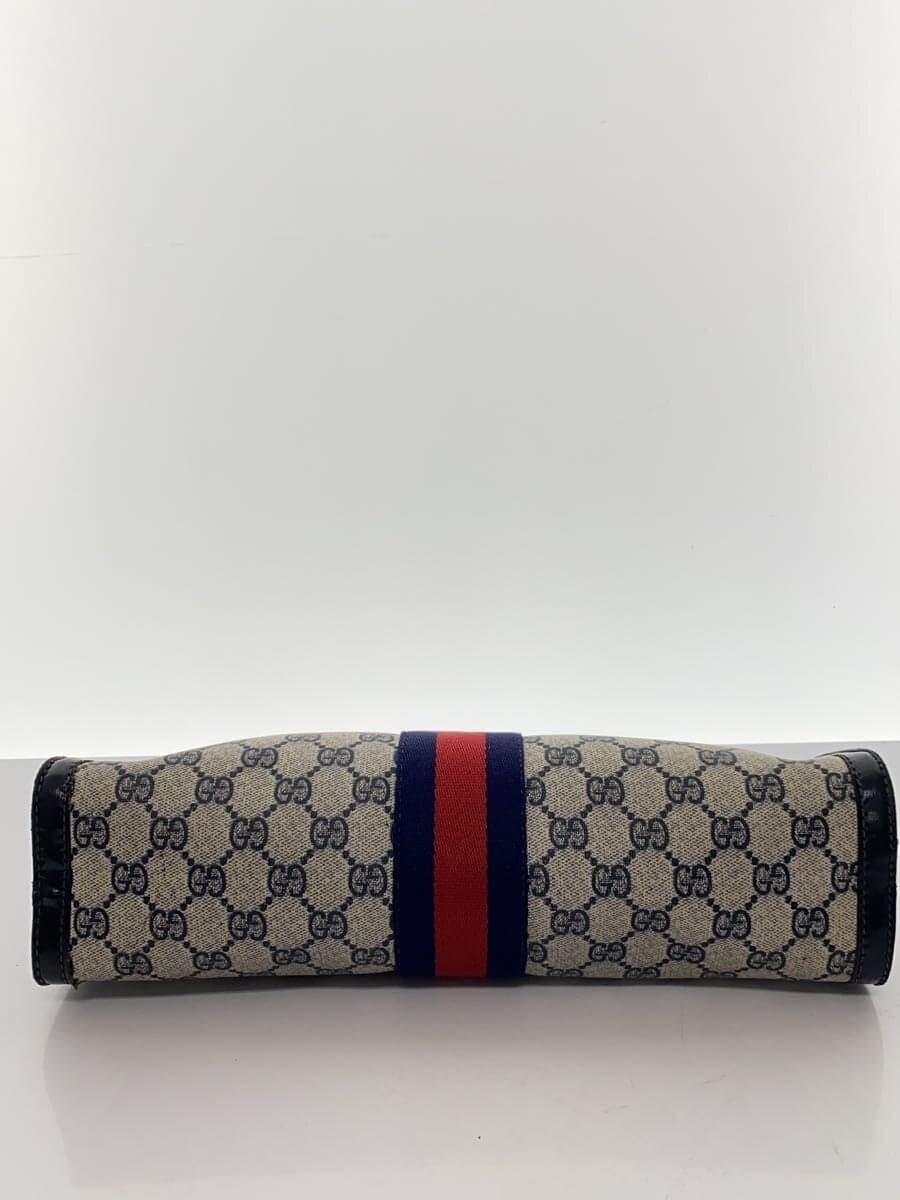 GUCCI Second Bag PVC NVY All Over Pattern 4