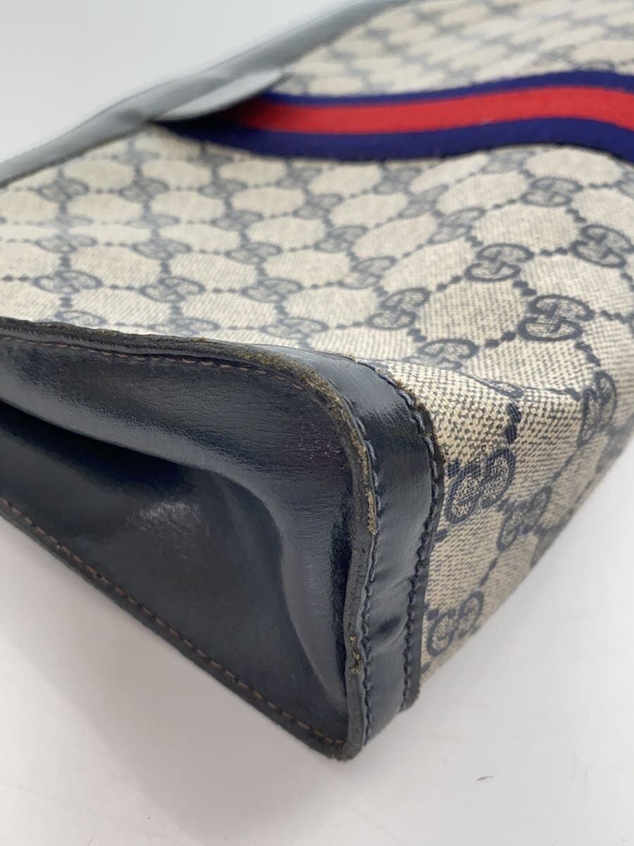 GUCCI Second Bag PVC NVY All Over Pattern 7