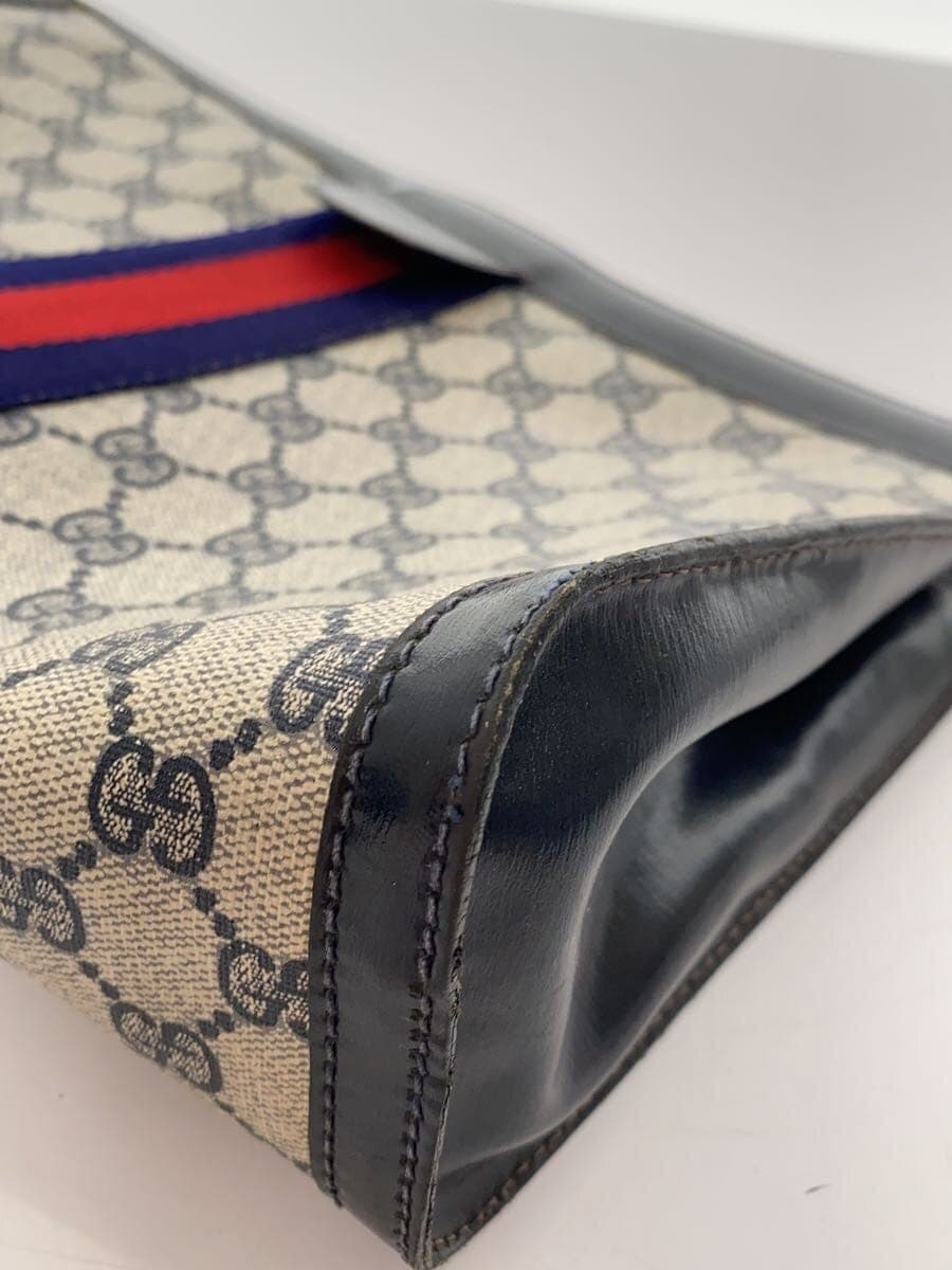 GUCCI Second Bag PVC NVY All Over Pattern 8