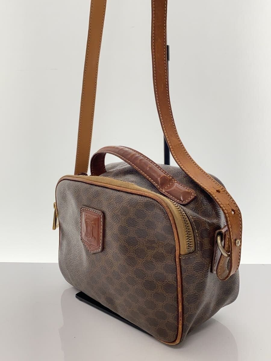 CELINE Macadam Shoulder Bag PVC BRW All Over Pattern 2