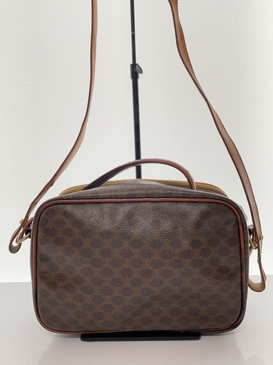 CELINE Macadam Shoulder Bag PVC BRW All Over Pattern 3