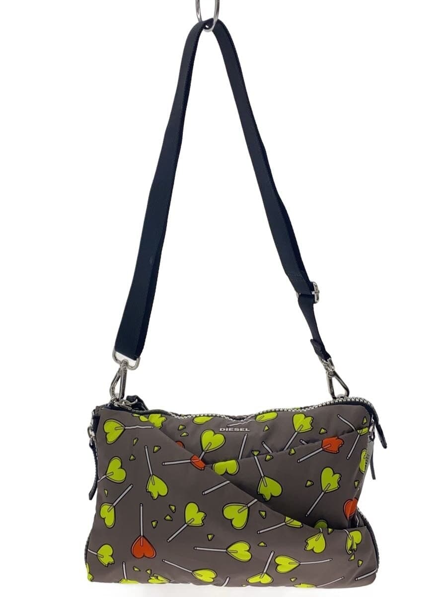 DIESEL Heart Candy Nylon Shoulder Bag Nylon BRW All Over Pattern