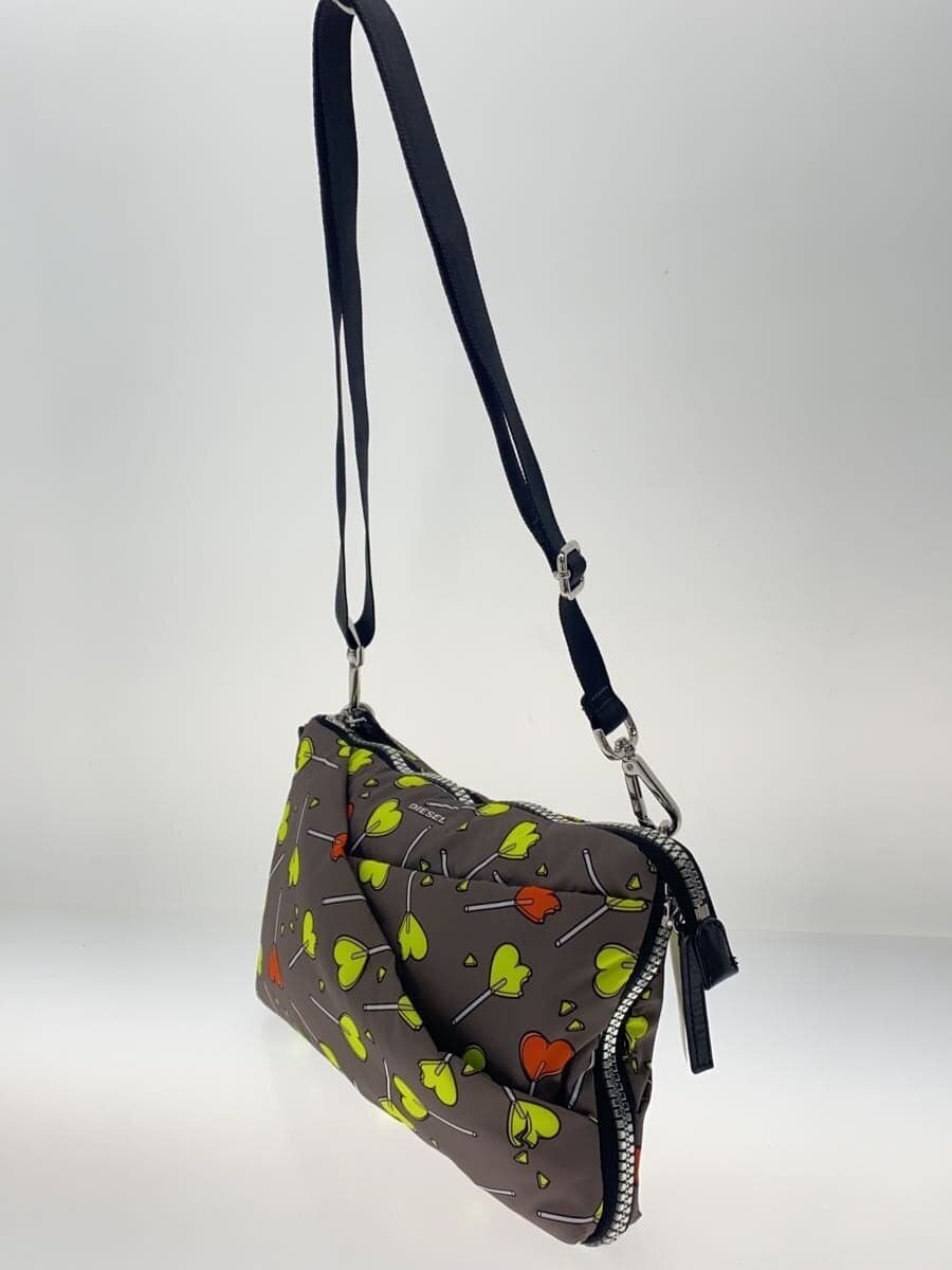 DIESEL Heart Candy Nylon Shoulder Bag Nylon BRW All Over Pattern 2