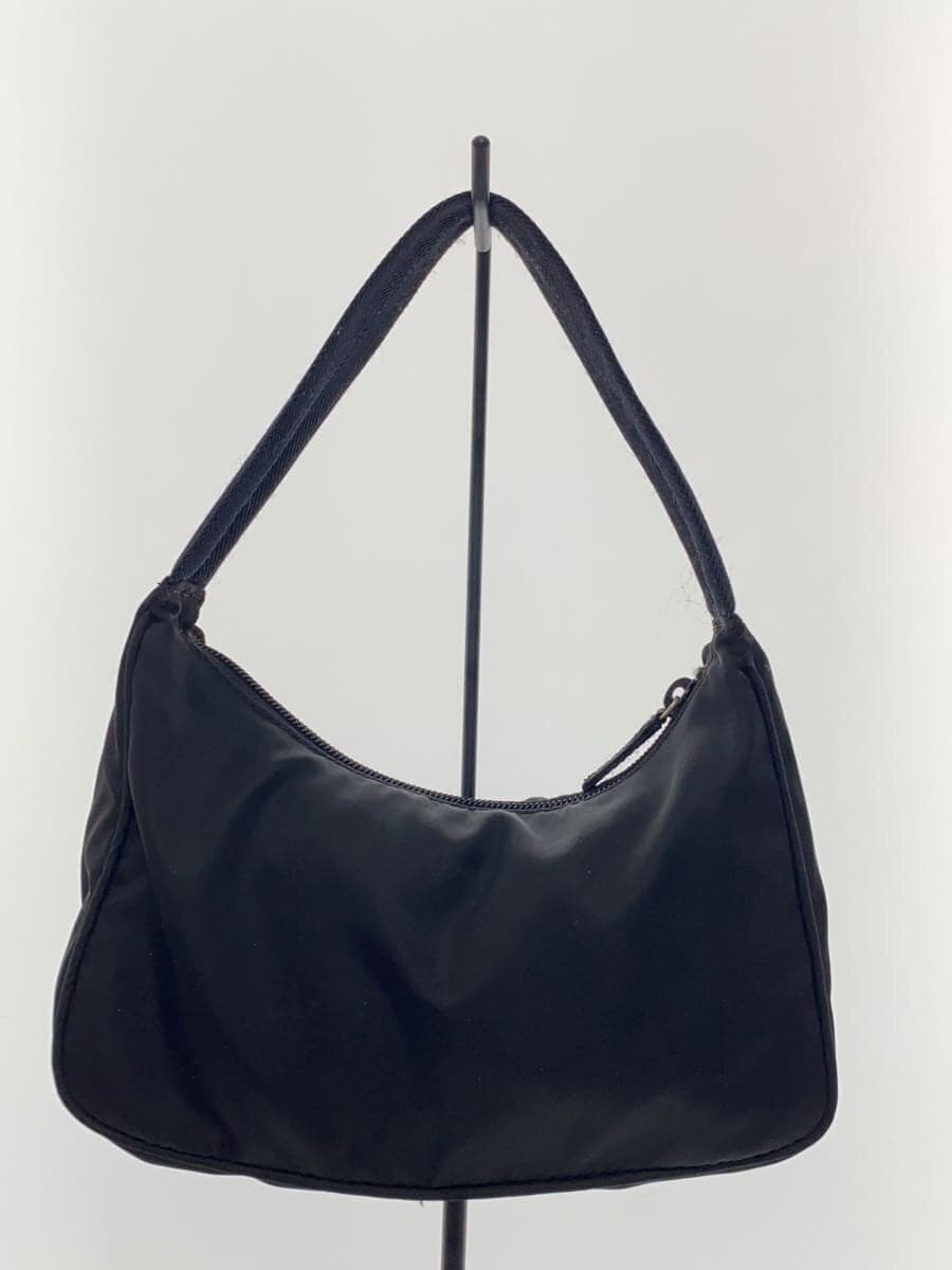 PRADA Shoulder Bag Nylon BLK Solid 3