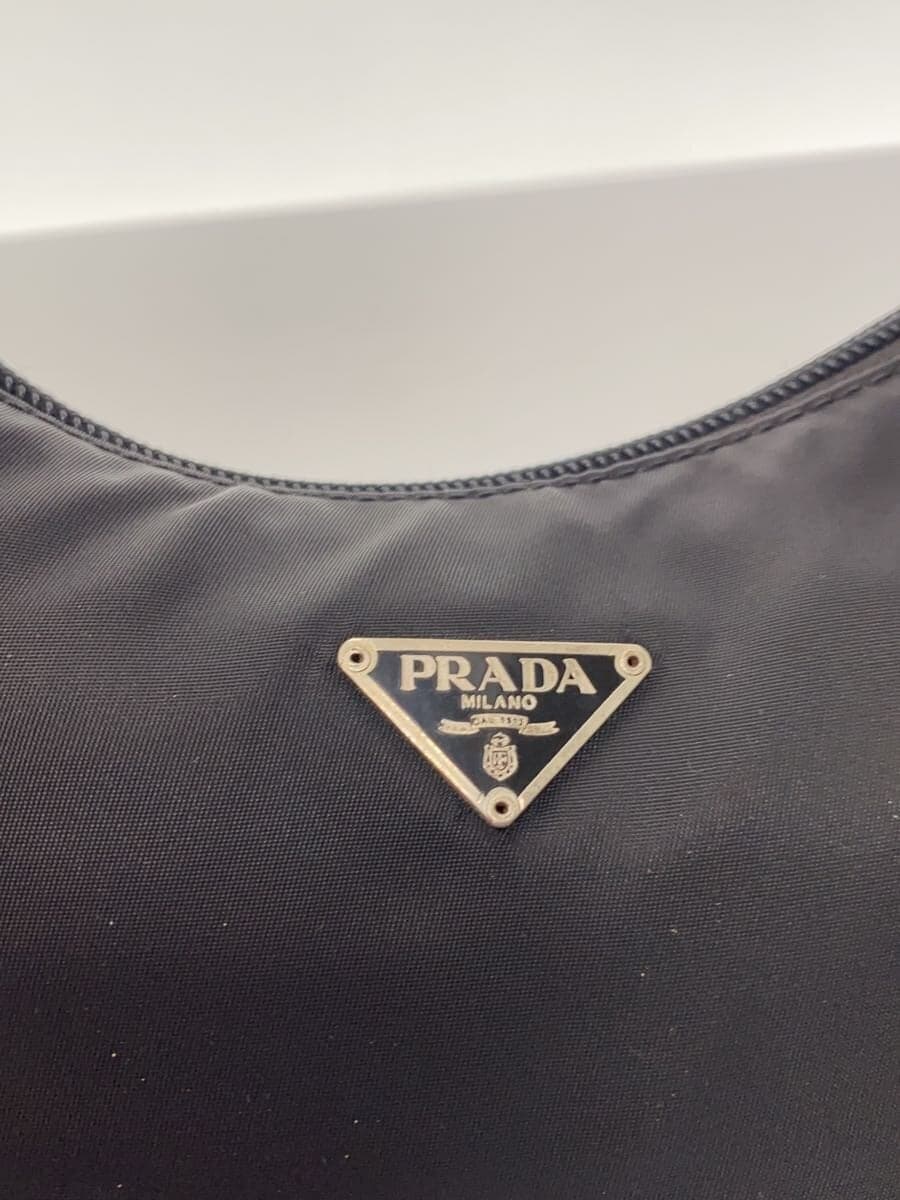 PRADA Shoulder Bag Nylon BLK Solid 5