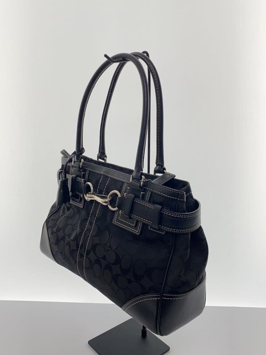 COACH Hamptons Carryall Signature Black Canvas BLK 2